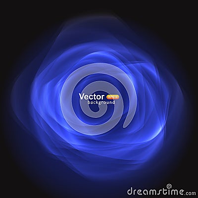 Abstract light blue circle wave Vector Illustration