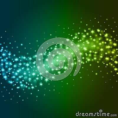 Abstract Light Blue Green Bokeh Background Vector Illustration. Vector Illustration