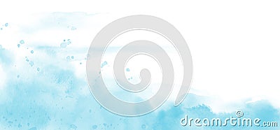 Abstract light blue watercolor texture for background Vector Illustration