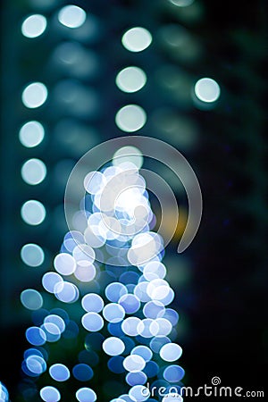 Abstract light glowing decoration Christmas, soft and blur concept Stock Photo