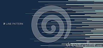 Abstract light green horizontal speed lines pattern on blue background and texture Vector Illustration