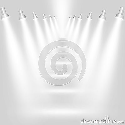 Abstract Light Grey Background With Spotlights Stock Photos - Image ...