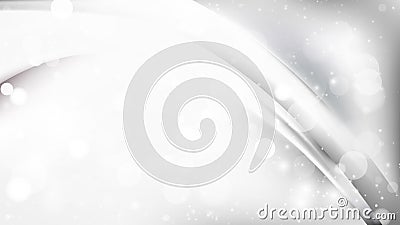 Abstract Light Grey Blur Lights Background Vector Stock Photo