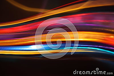 Abstract Light Painting Stock Photo