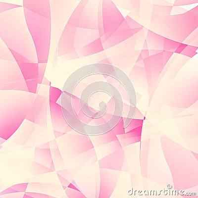 Abstract light pastel pink background. Layers of opacity effect. Pink and white color overlay texture. Cartoon Illustration