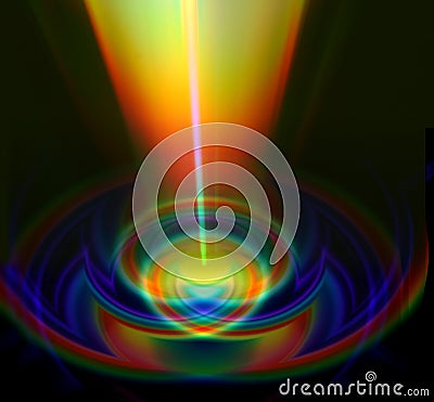 Abstract light trails Stock Photo