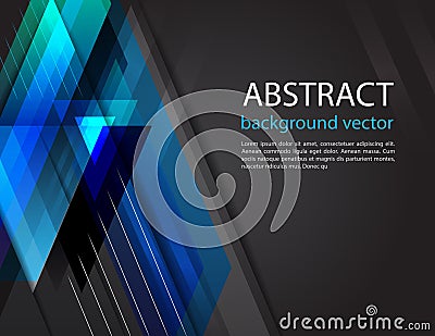 Abstract light vector black background.Vector illustration Vector Illustration