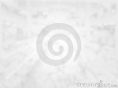 Abstract light white bokeh on white and grey background Stock Photo