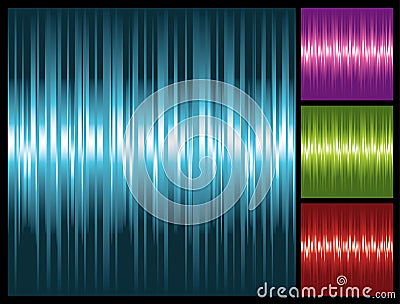 Abstract lights background with stripes Vector Illustration