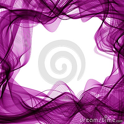 Abstract lilac round frame on a light background. Vector Illustration