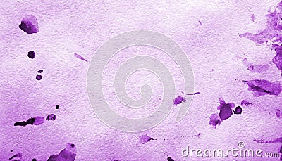 Abstract lilac watercolor on paper texture as background Stock Photo