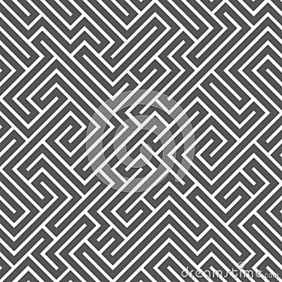 Abstract line maze pattern. Labyrinth background. Geometric backdrop. Vector. Vector Illustration