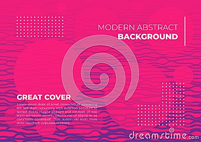 An abstract line vibrant colorful background banner pink magenta purple cover Stock Photo