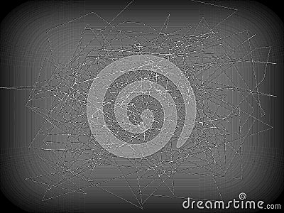 Abstract lines background. Mystical art illustration. Dark space Cartoon Illustration