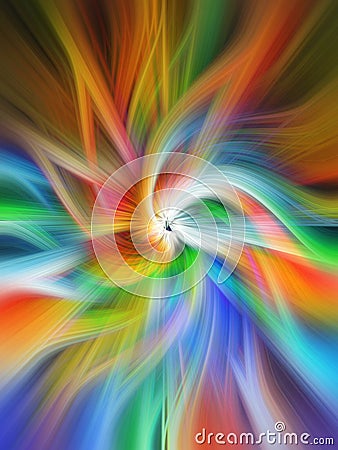 Abstract, lines and colors twisting, graphic art Stock Photo