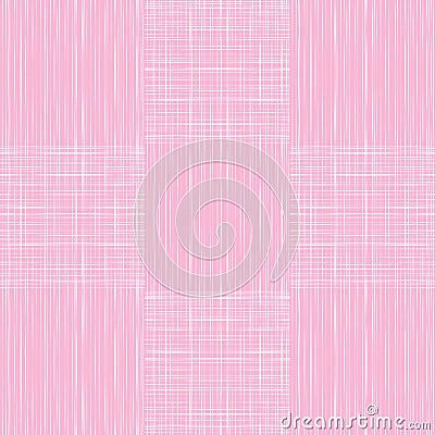 Abstract lines retro fabric textile textured seamless pattern background pink color Vector Illustration