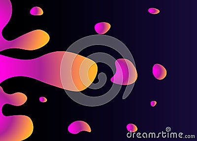 Abstract liquid lava lamp colorful background design Stock Photo