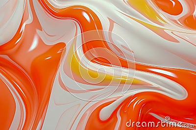 Abstract liquid wallpaper. Generative AI Stock Photo