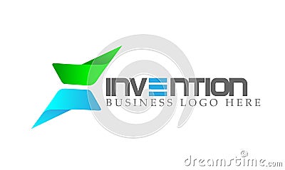 Abstract Logo, Arrows shaped direction focused on Corporate Invest Business Logo design. Financial Investment Logo concept icon Cartoon Illustration