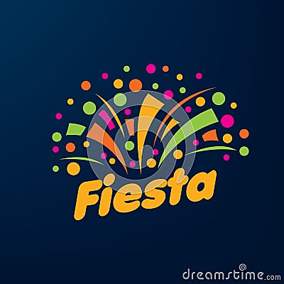 Abstract logo for the Fiesta. Vector illustration. Vector Illustration