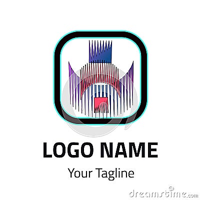 Abstract Logo, Logotype, Icon, Template, illustration And Vector Design. Cartoon Illustration