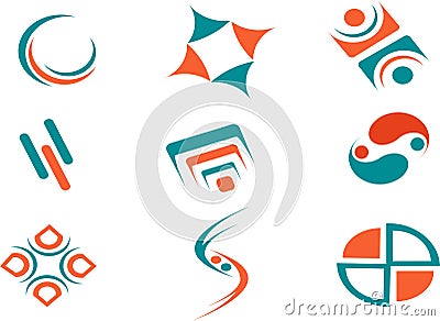 Abstract Logos for Websites Stock Photo