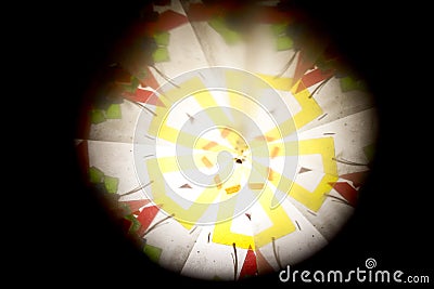 Abstract Looking Into a Kaleidoscope Background Geometric Shapes Stock Photo