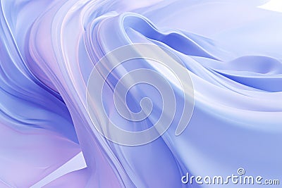 Abstract Loose Spiral Fluid Art Painting - Soft Purple Hues Stock Photo