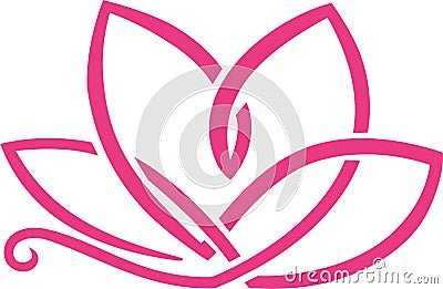 Abstract lotus flower Vector Illustration