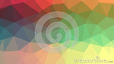 Abstract Low-Poly Triangular Modern Geometric Background. Colorful Polygonal Mosaic Pattern Template. Repeating Routine With Trian Stock Photo