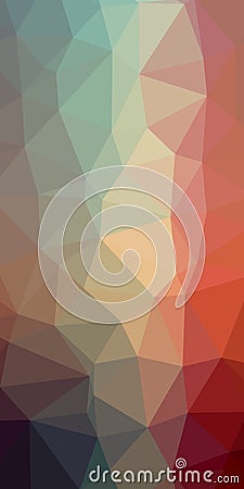 Abstract Low-Poly Triangular Modern Geometric Background. Colorful Polygonal Mosaic Pattern Template. Repeating Routine With Trian Stock Photo