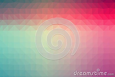 Abstract Low-Poly Triangular Modern Geometric Background. Colorful Polygonal Mosaic Pattern Template. Repeating Routine With Trian Stock Photo