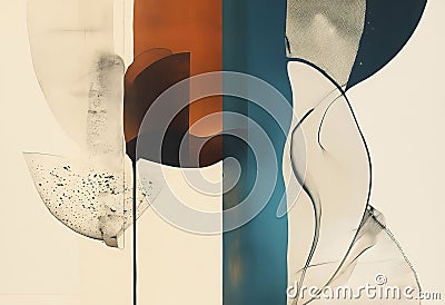 abstract luminogram photogram uses abstract shapes and forms fro Stock Photo