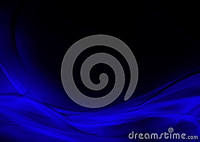 Abstract luminous blue and black background Stock Photo