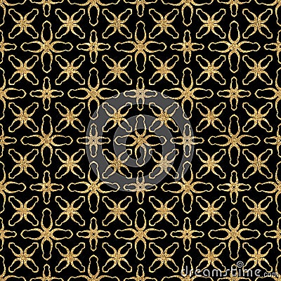 Abstract luxurious gold glitter seamless pattern Stock Photo