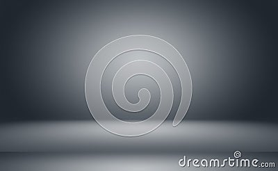 Abstract luxury blur dark grey and black gradient, used as background studio wall for display your products. Plain Stock Photo