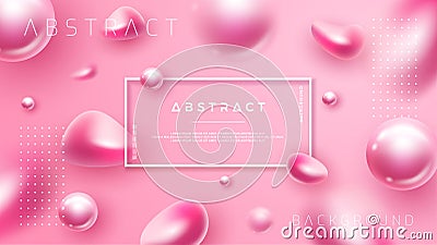 Abstract, luxury, pink background for cosmetic posters or others Vector Illustration