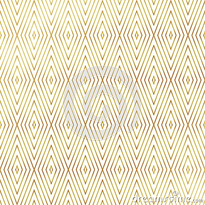 Abstract luxury square triangles shape golden style pattern background. You can use for art deco design artwork Vector Illustration