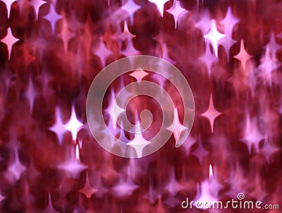Abstract magenta background with white lights Stock Photo