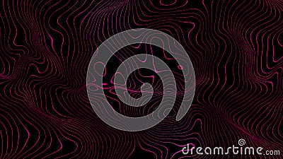 Abstract magenta cartographic lines background. Stock Photo