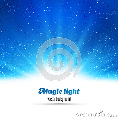 Abstract magic light background Vector Illustration