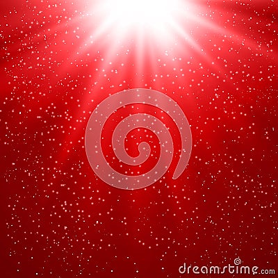 Abstract magic red light background Vector Illustration
