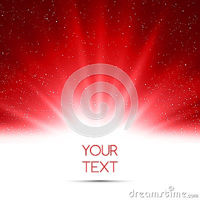 Abstract magic red light background Vector Illustration