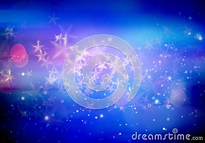 Abstract magic stars background. Stock Photo