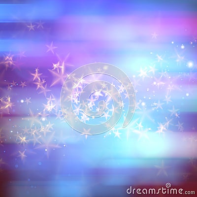 Abstract magic stars background. Stock Photo