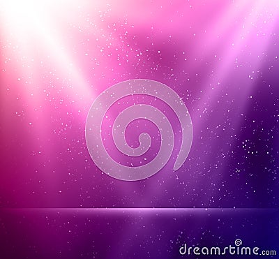 Abstract magic violet light background Vector Illustration