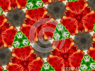 Abstract mandala background flowers Stock Photo