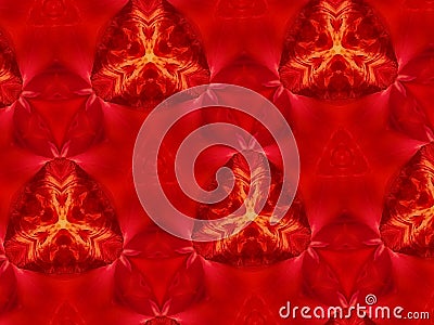 Abstract mandala background red flower Stock Photo