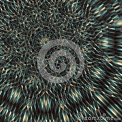 Abstract Mandala in Yellow green gamma - square background Stock Photo