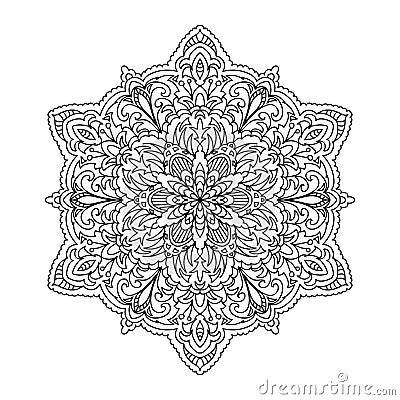 Abstract mandala zentangle Stock Photo